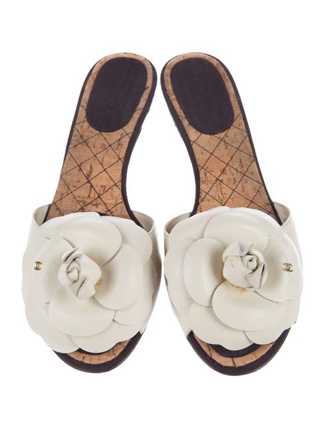 chanel camellia slide sandals|chanel camellia sport pants.